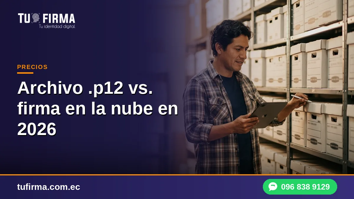 Archivo .p12 vs. firma en la nube en 2026