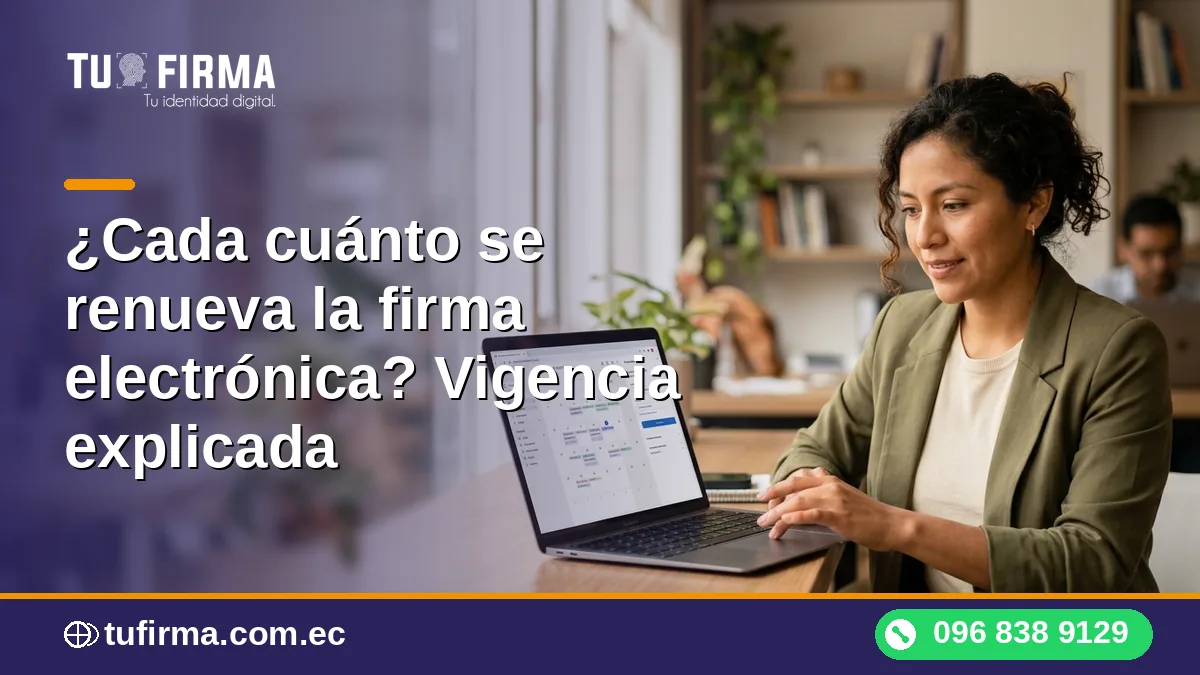 ¿Cada cuánto se renueva la firma electrónica? Vigencia explicada