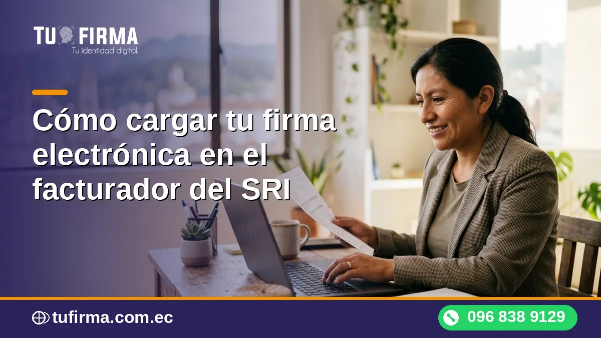 Cómo cargar tu firma electrónica en el facturador del SRI
