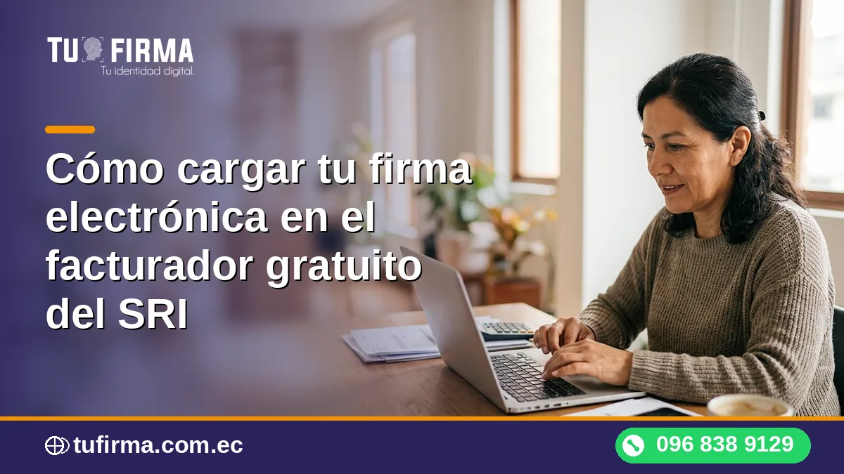 Cómo cargar tu firma electrónica en el facturador gratuito del SRI