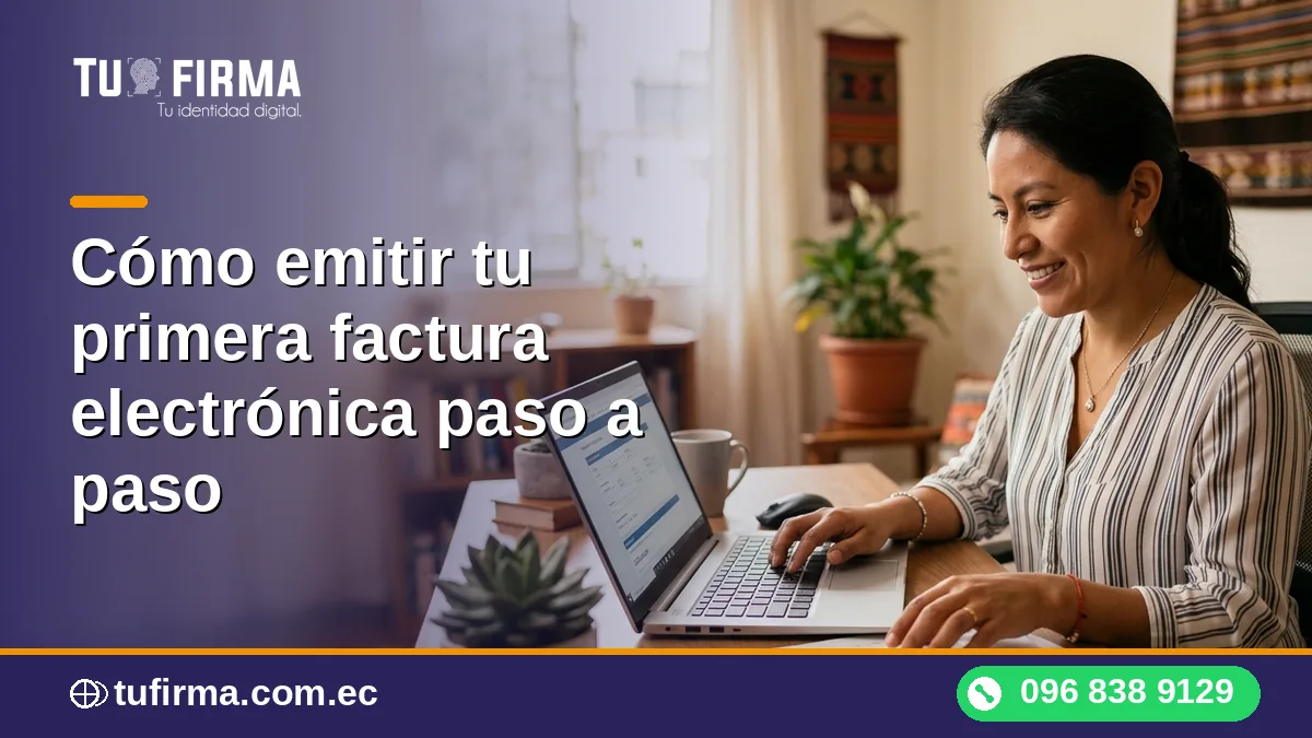 Cómo emitir tu primera factura electrónica paso a paso