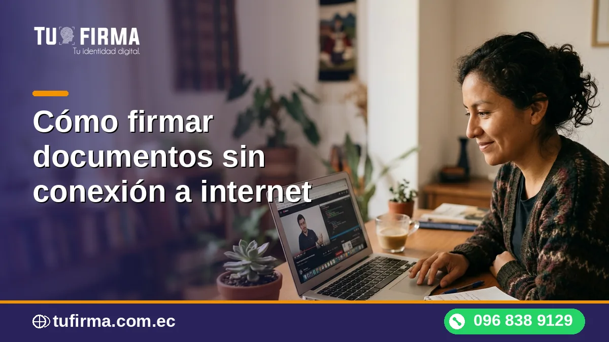 Cómo firmar documentos sin conexión a internet