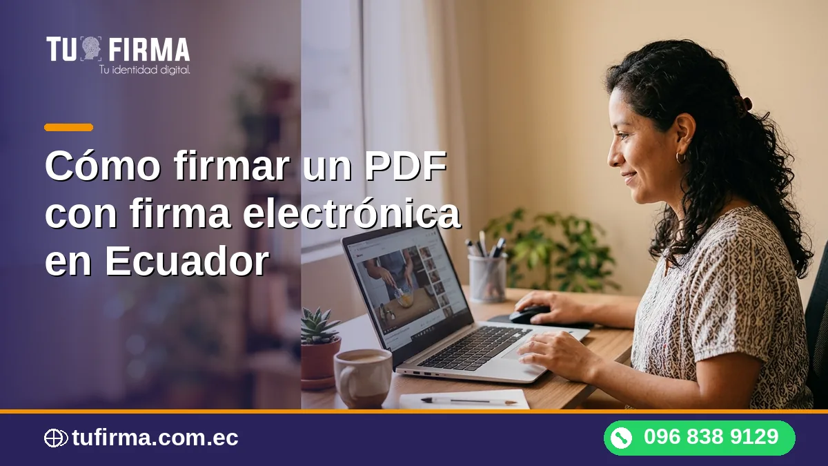 Cómo firmar un PDF con firma electrónica en Ecuador