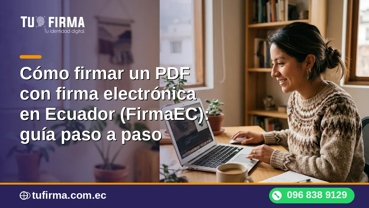 Cómo firmar un PDF con firma electrónica en Ecuador (FirmaEC): guía paso a paso