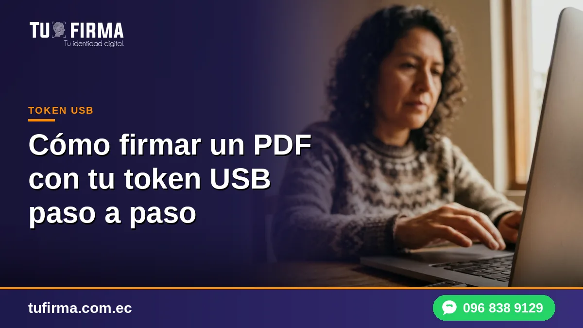 Cómo firmar un PDF con tu token USB paso a paso