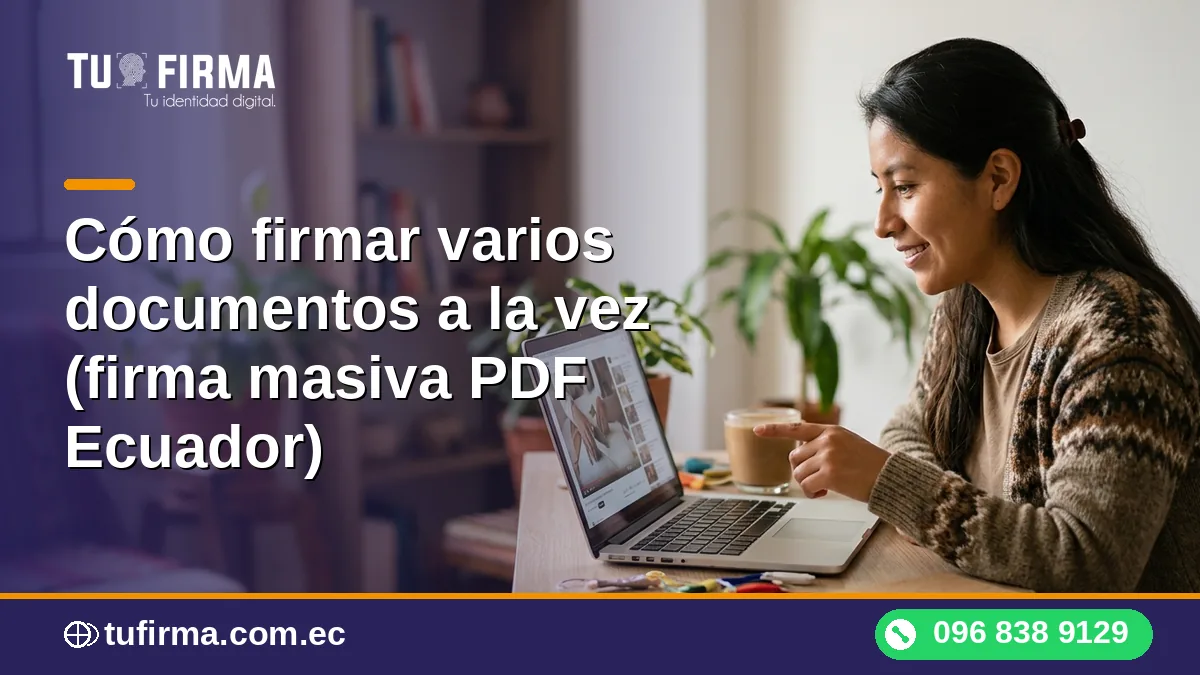 Cómo firmar varios documentos a la vez (firma masiva PDF Ecuador)