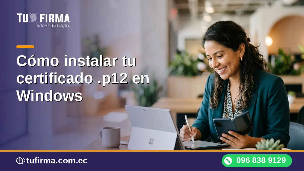 Cómo instalar tu certificado .p12 en Windows