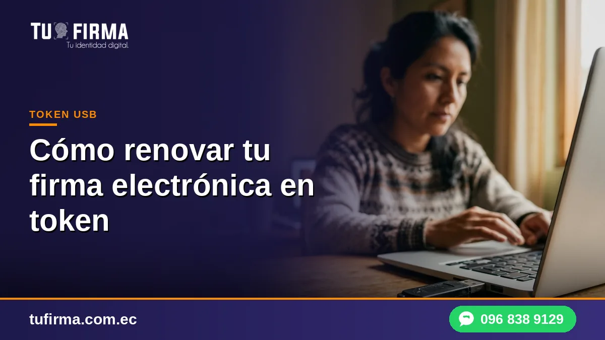 Cómo renovar tu firma electrónica en token