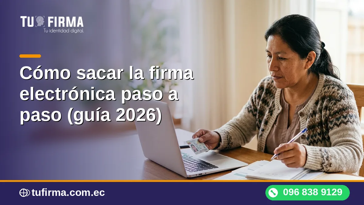 Cómo sacar la firma electrónica paso a paso (guía 2026)