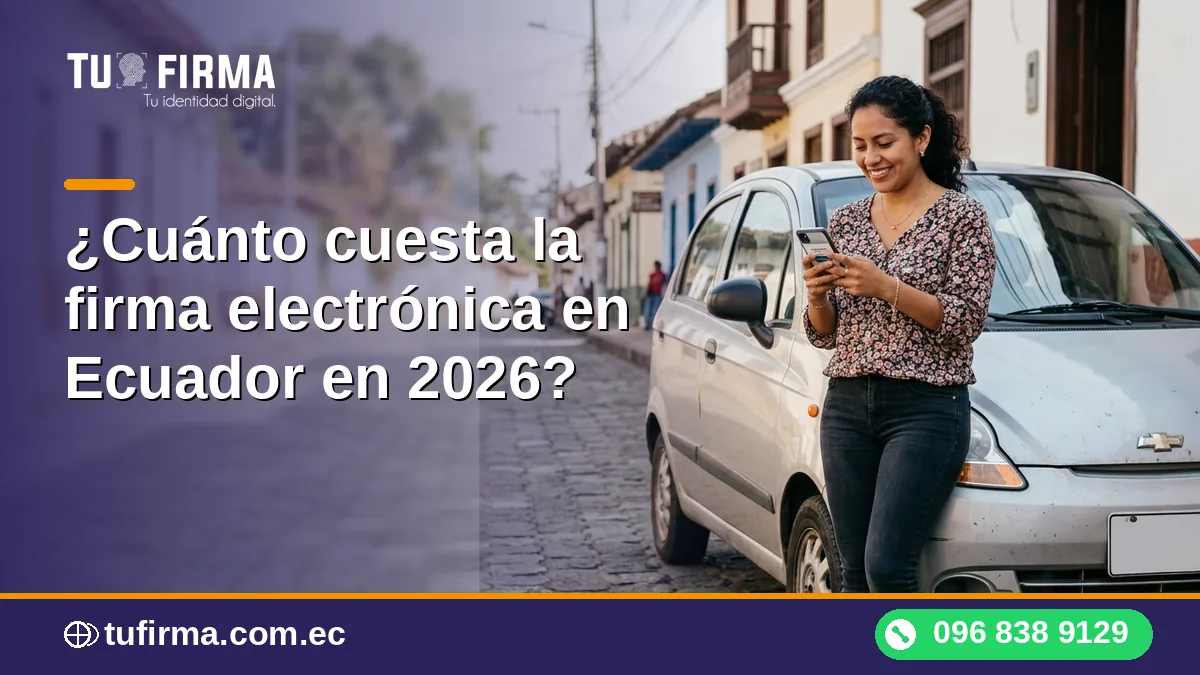 ¿Cuánto cuesta la firma electrónica en Ecuador en 2026?