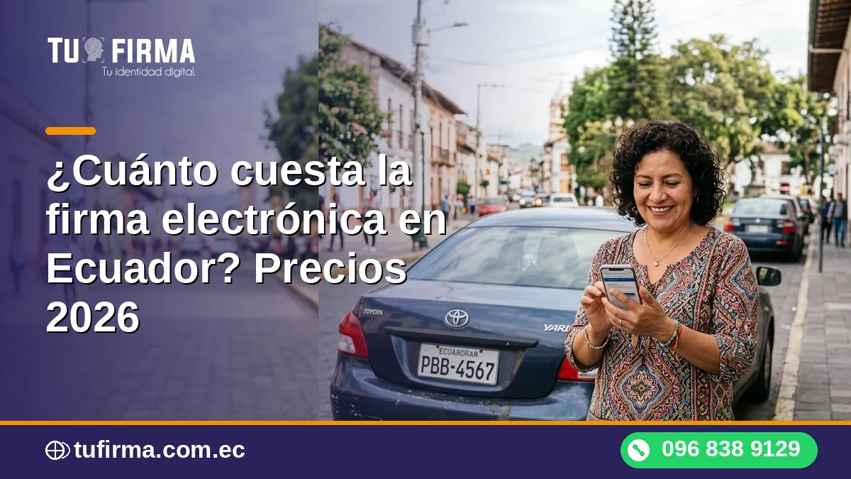 ¿Cuánto cuesta la firma electrónica en Ecuador? Precios 2026