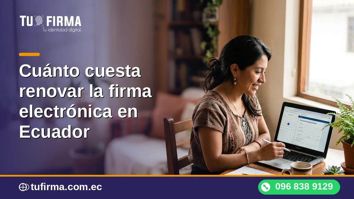 Cuánto cuesta renovar la firma electrónica en Ecuador