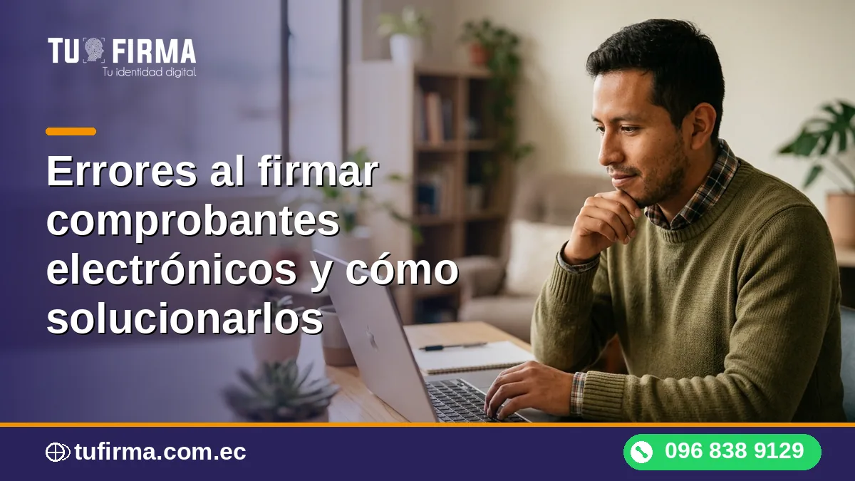 Errores al firmar comprobantes electrónicos y cómo solucionarlos