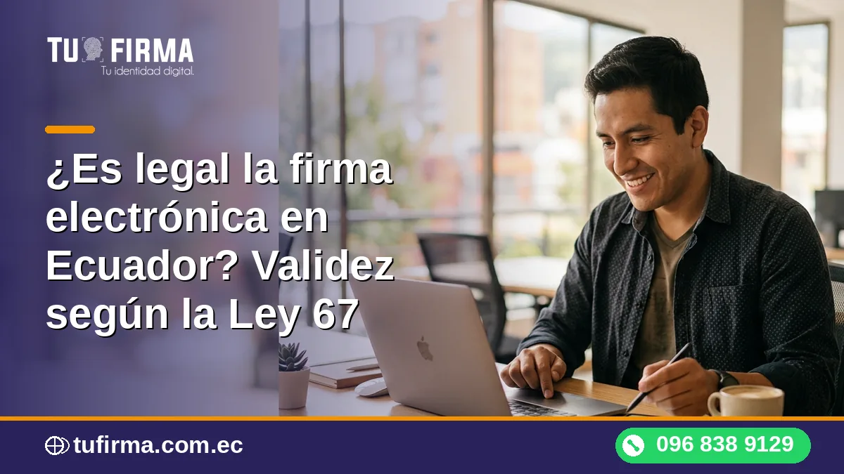 ¿Es legal la firma electrónica en Ecuador? Validez según la Ley 67