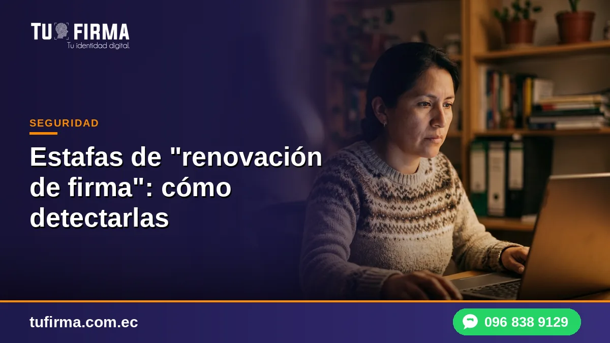 Estafas de "renovación de firma": cómo detectarlas