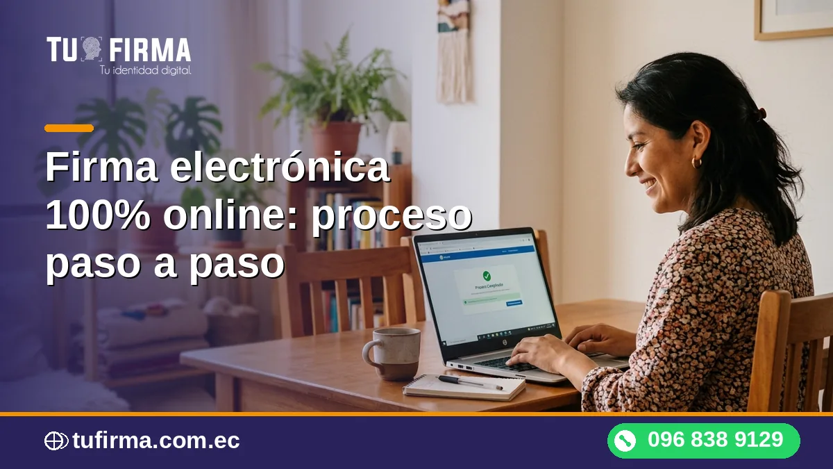 Firma electrónica 100% online: proceso paso a paso