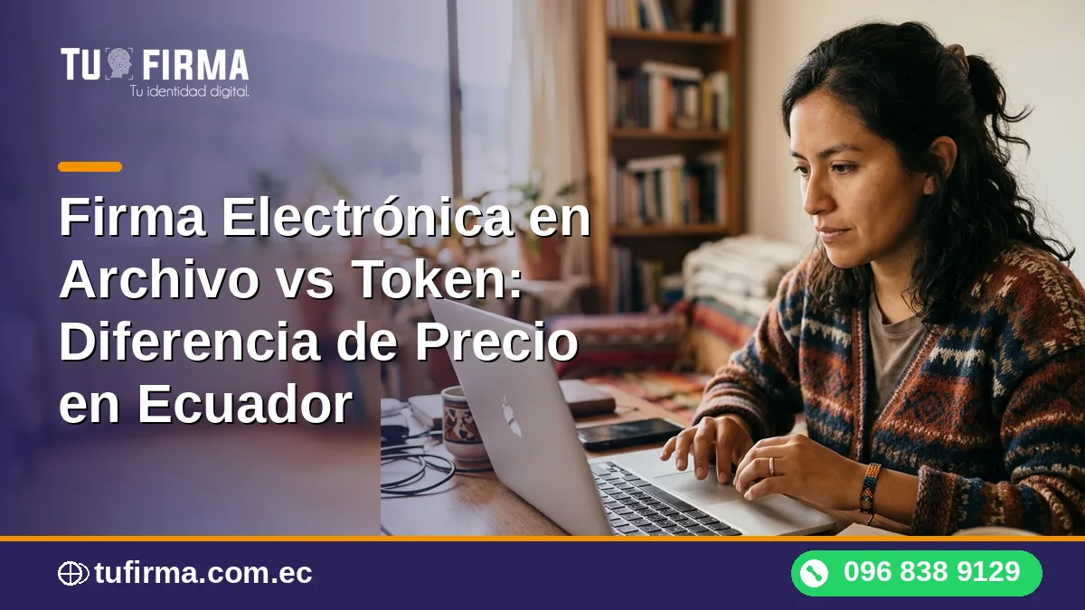 Firma Electrónica en Archivo vs Token: Diferencia de Precio en Ecuador