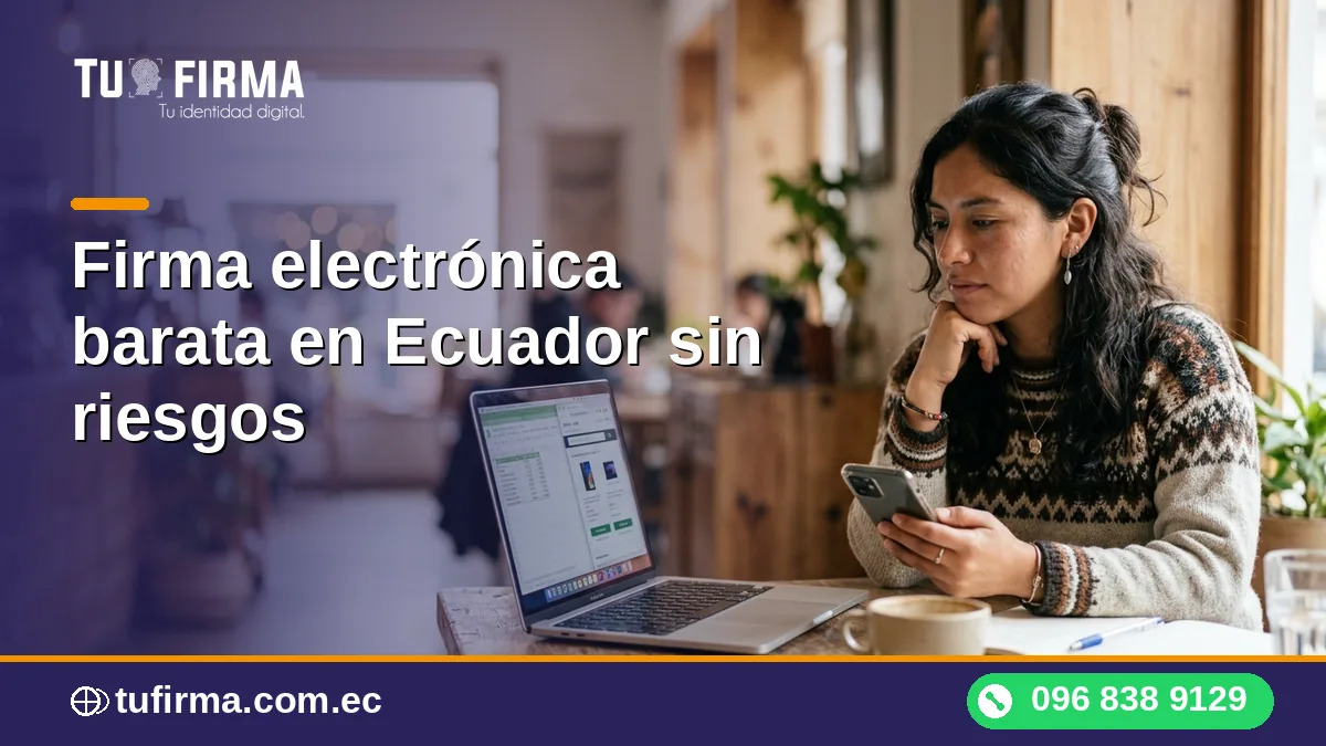 Firma electrónica barata en Ecuador sin riesgos