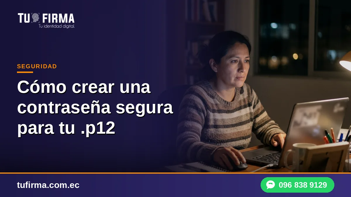 Cómo crear una contraseña segura para tu .p12