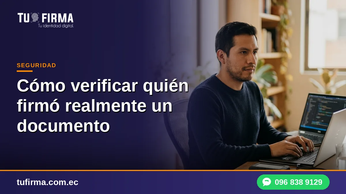Cómo verificar quién firmó realmente un documento