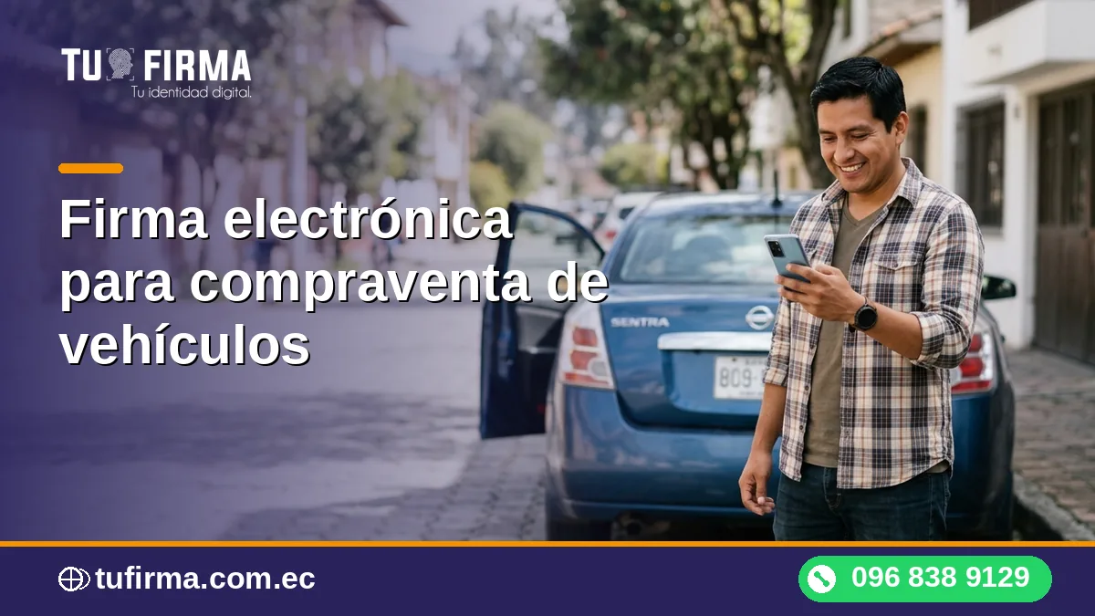 Firma electrónica para compraventa de vehículos