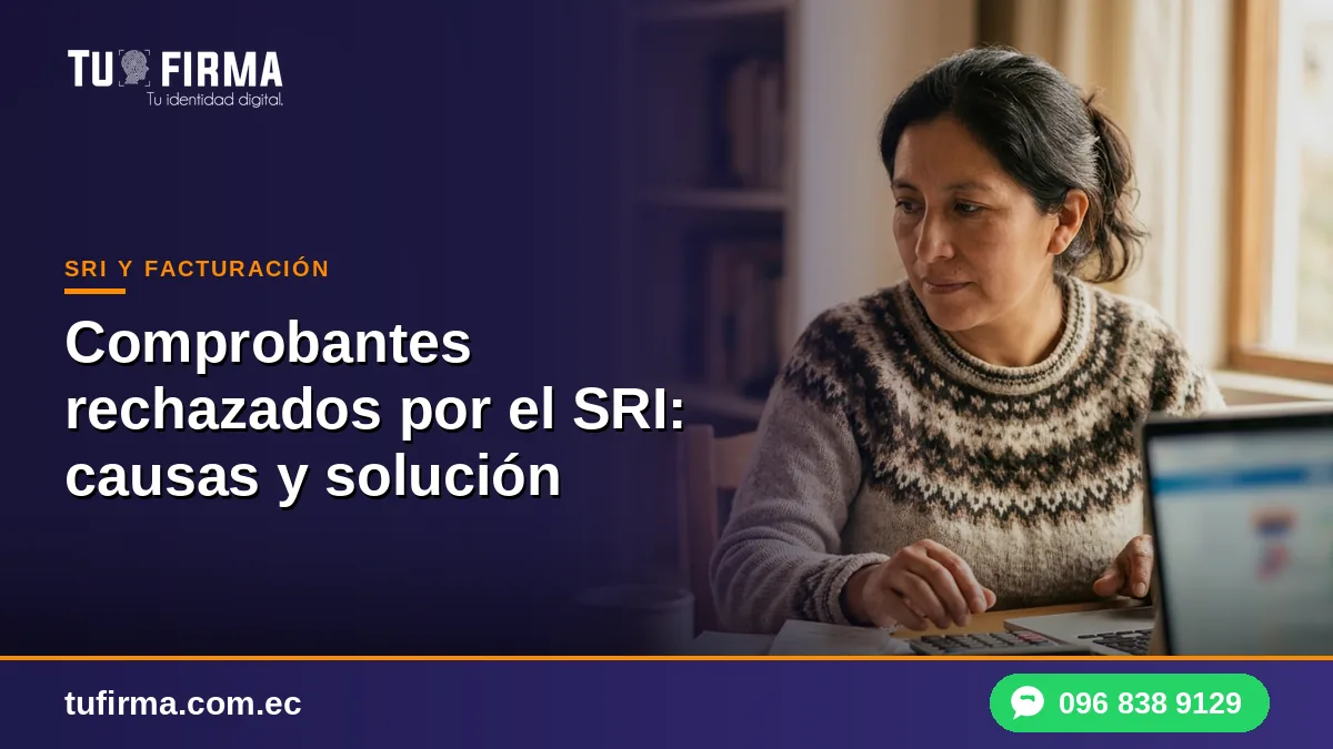 Comprobantes rechazados por el SRI: causas y solución