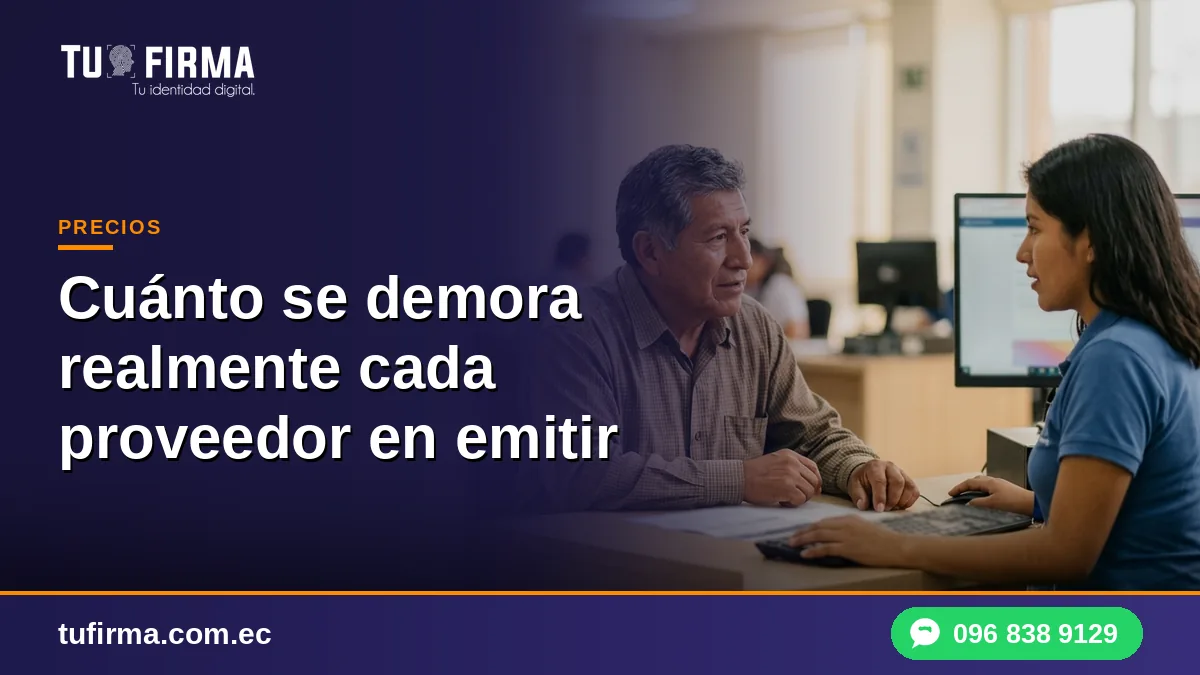 Cuánto se demora realmente cada proveedor en emitir