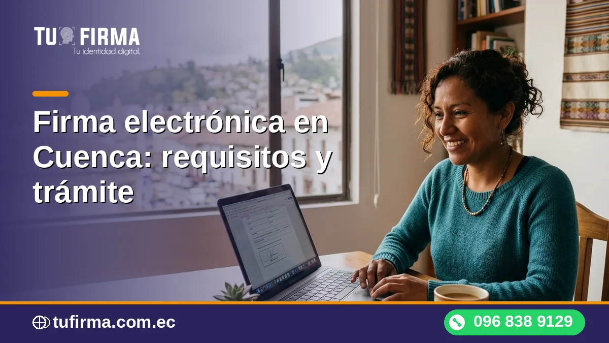Firma electrónica en Cuenca: requisitos y trámite