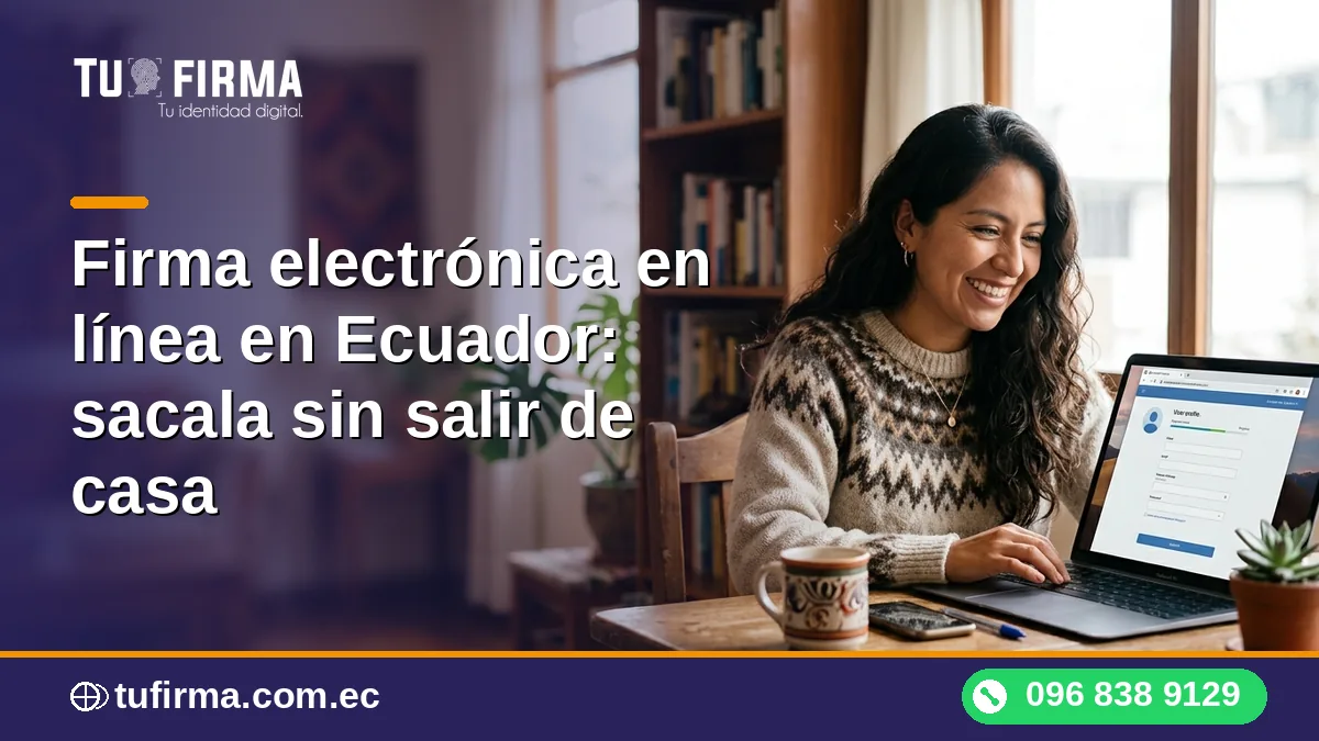 Firma electrónica en línea en Ecuador: sácala sin salir de casa