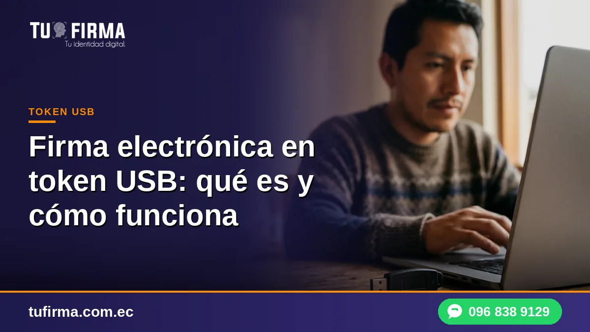Firma electrónica en token USB: qué es y cómo funciona