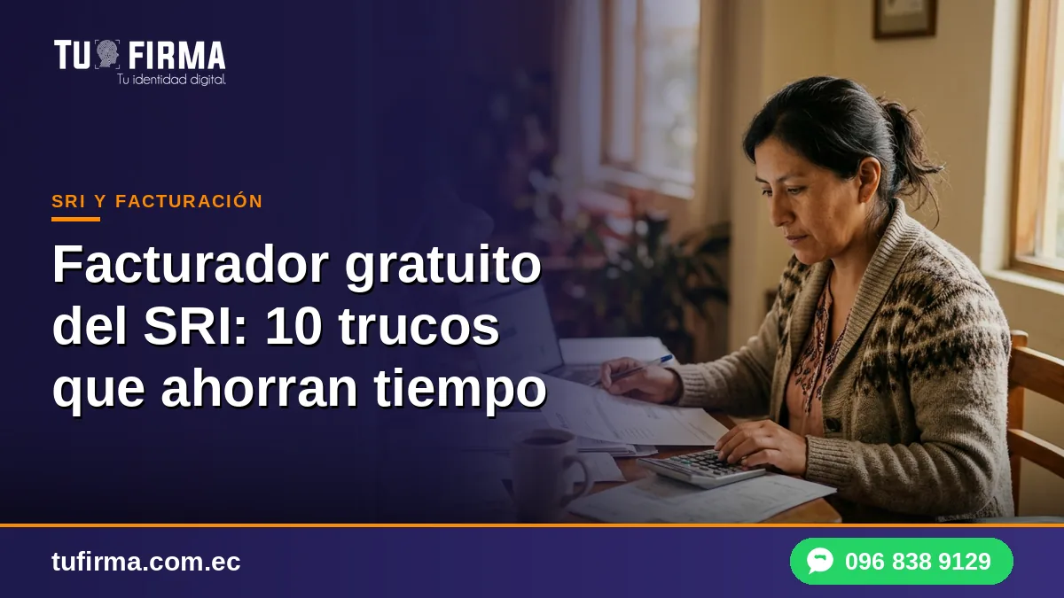 Facturador gratuito del SRI: 10 trucos que ahorran tiempo
