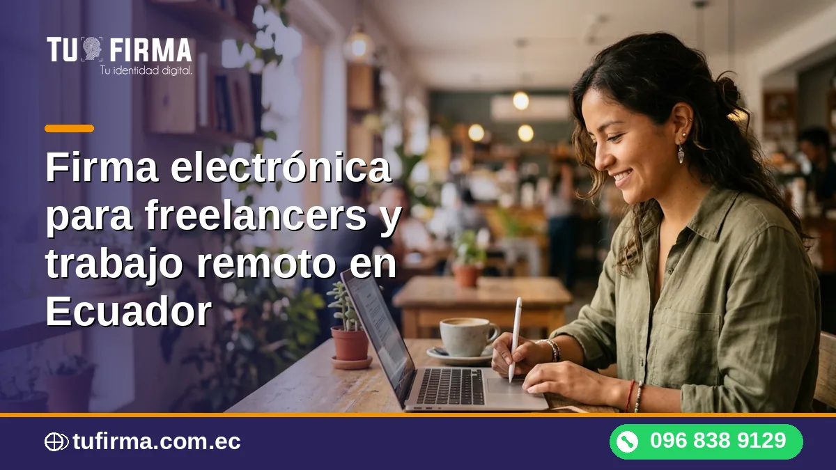 Firma electrónica para freelancers y trabajo remoto en Ecuador