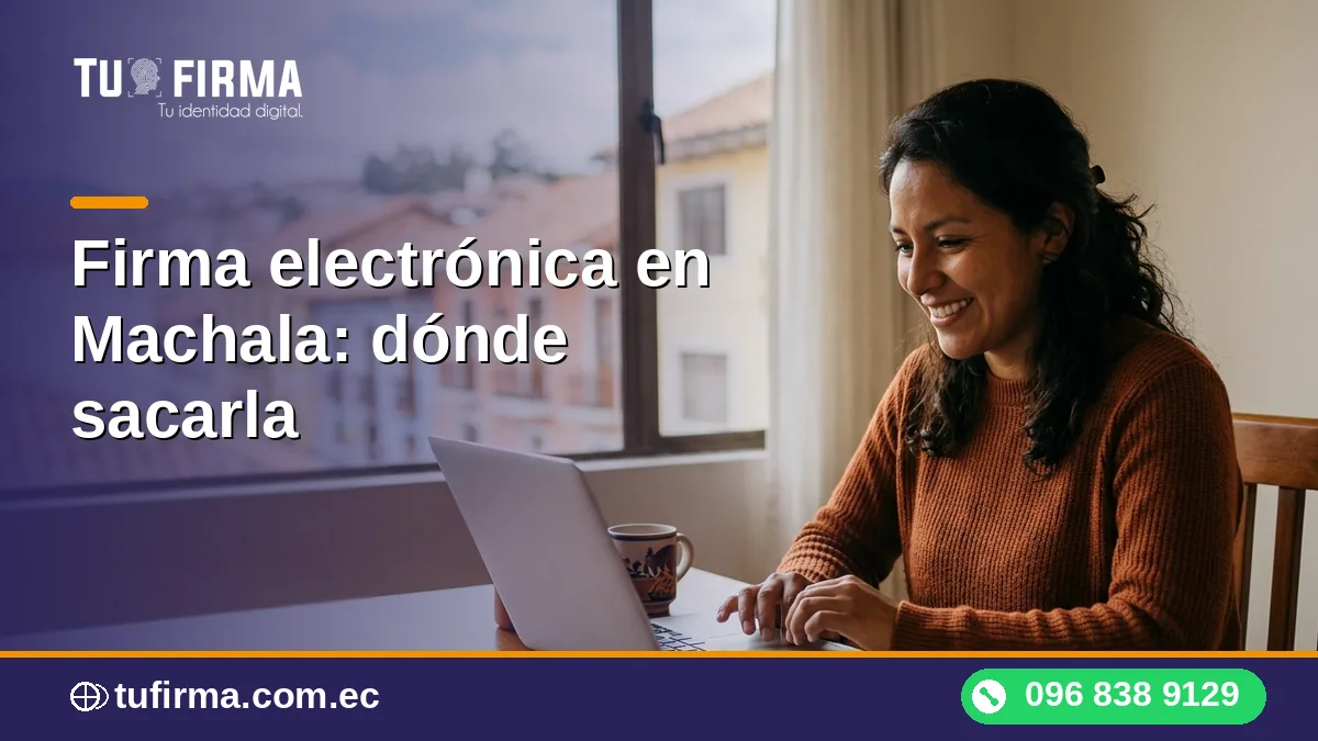 Firma electrónica en Machala: dónde sacarla