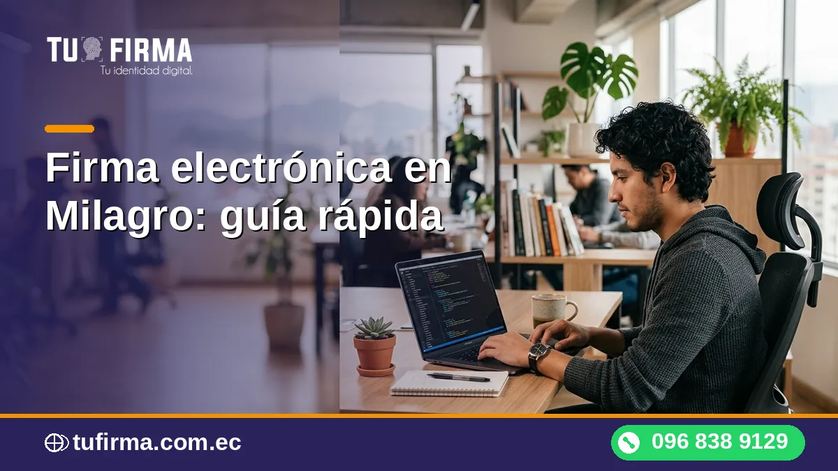 Firma electrónica en Milagro: guía rápida