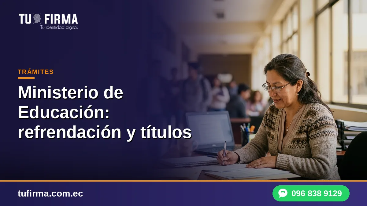 Ministerio de Educación: refrendación y títulos con firma electrónica