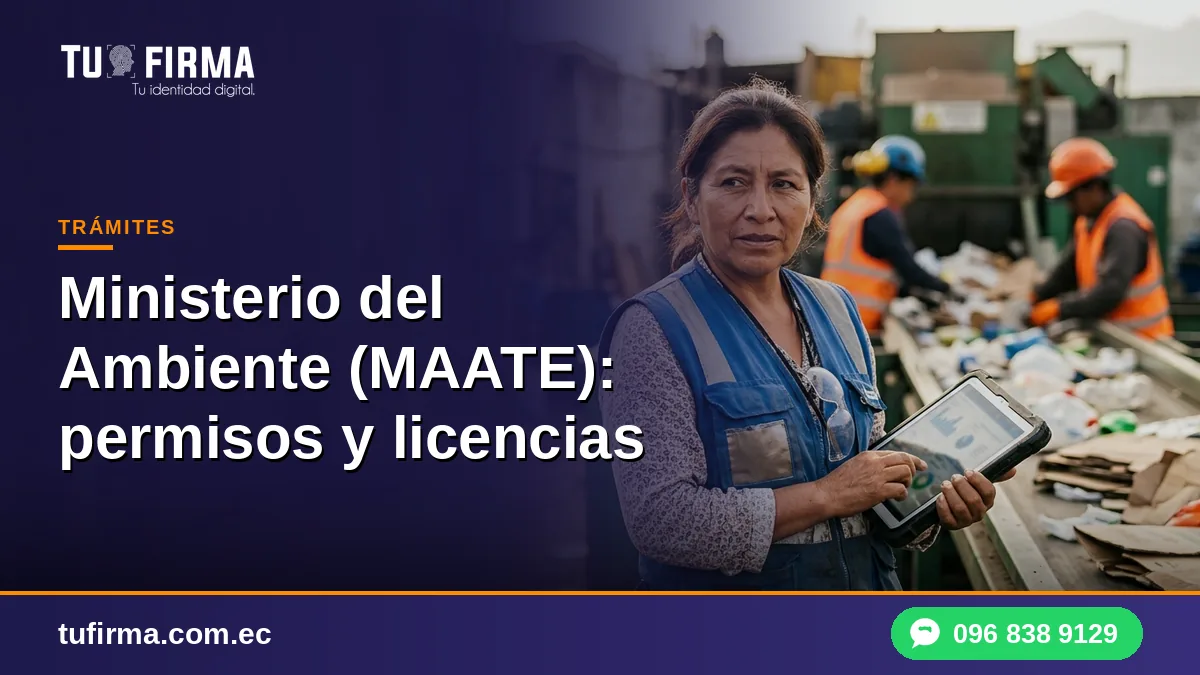 Firma electrónica y MAATE: permisos y licencias ambientales