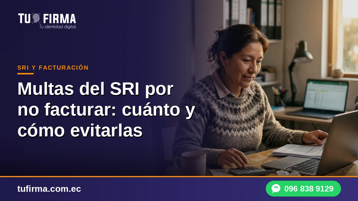 Multas del SRI por no facturar: cuánto y cómo evitarlas