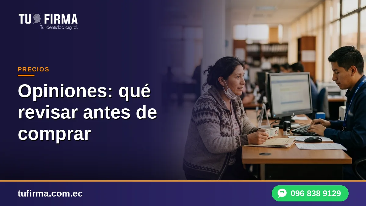 Opiniones sobre firma electrónica: qué revisar antes de comprar
