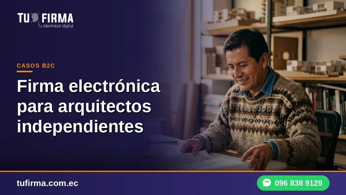 Firma electrónica para arquitectos independientes