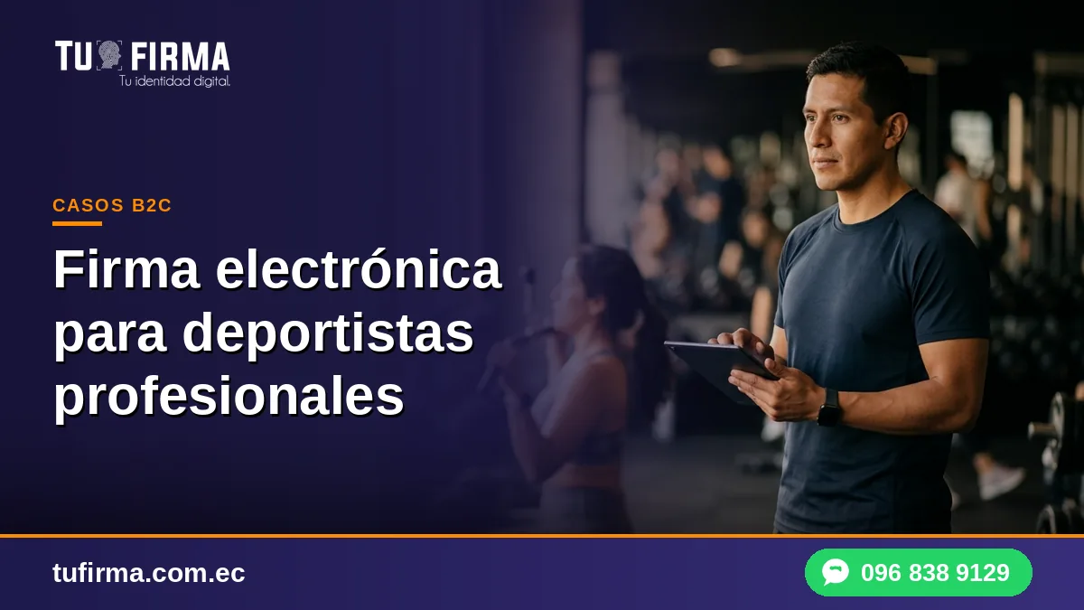 Firma electrónica para deportistas profesionales