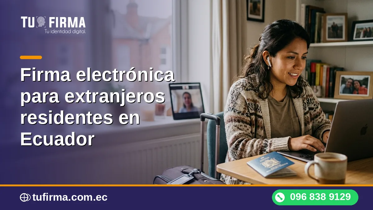 Firma electrónica para extranjeros residentes en Ecuador