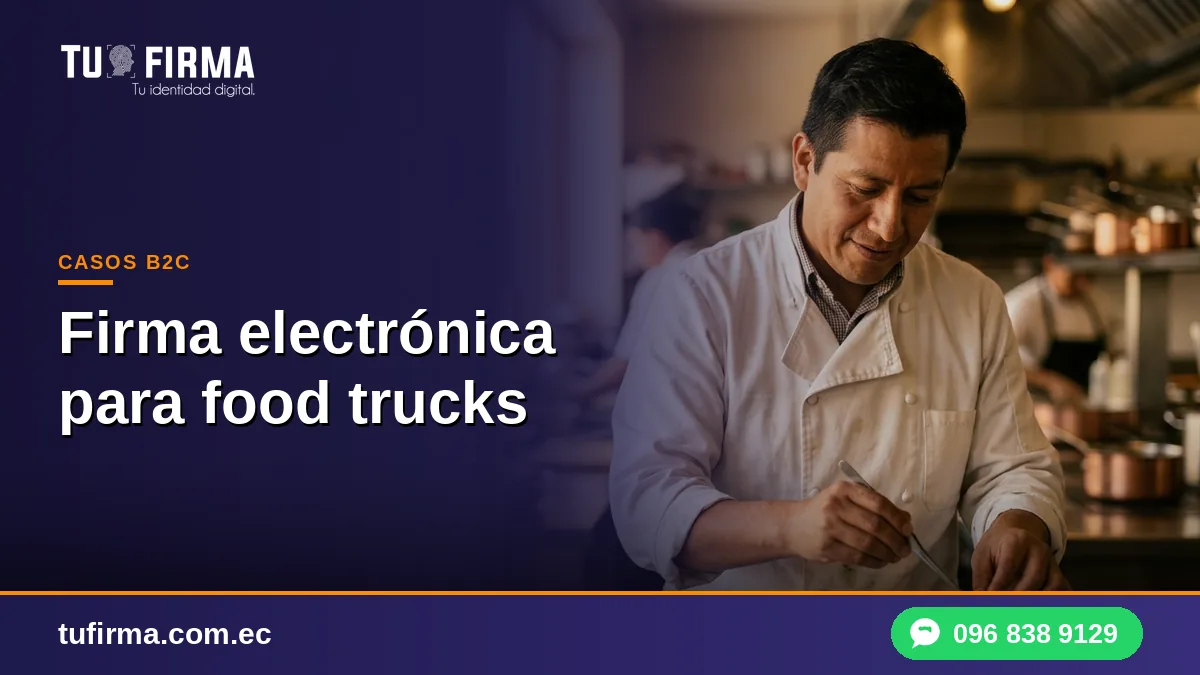 Firma electrónica para food trucks