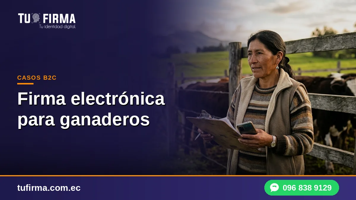 Firma electrónica para ganaderos