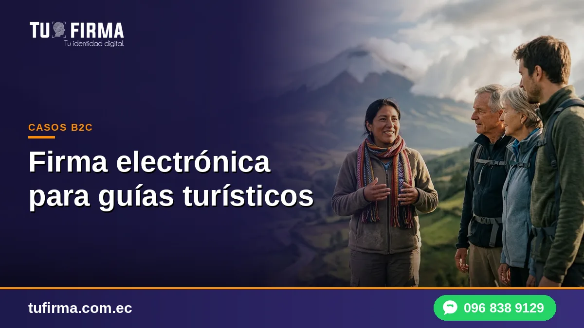 Firma electrónica para guías turísticos