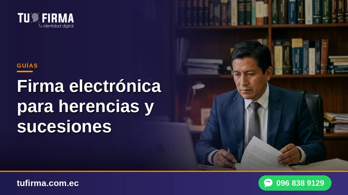 Firma electrónica para herencias y sucesiones