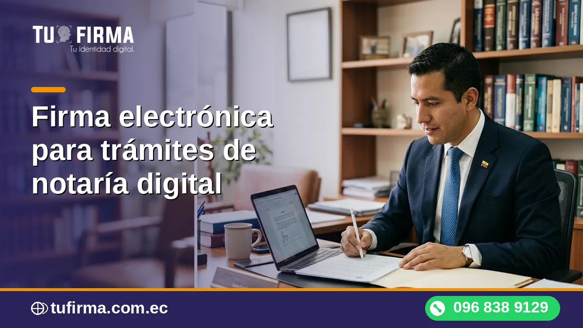 Firma electrónica para trámites de notaría digital: qué puedes hacer en línea