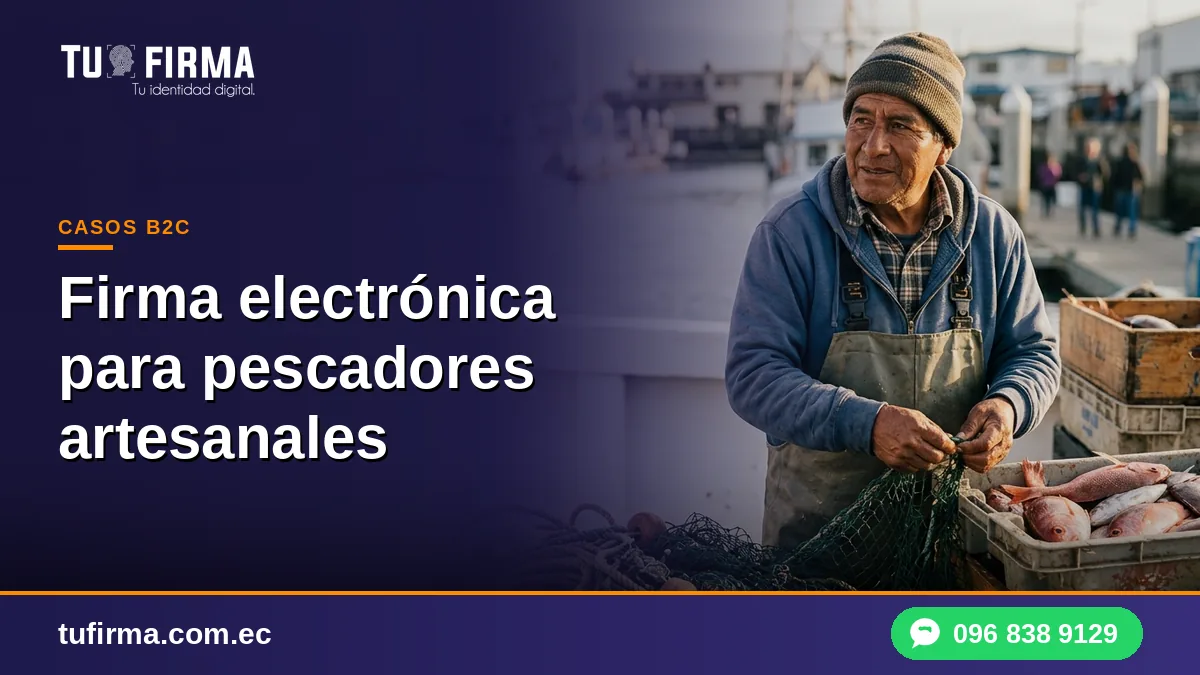 Firma electrónica para pescadores artesanales