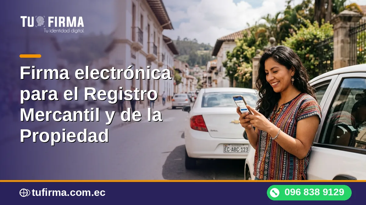 Firma electrónica para el Registro Mercantil y de la Propiedad: trámites en línea