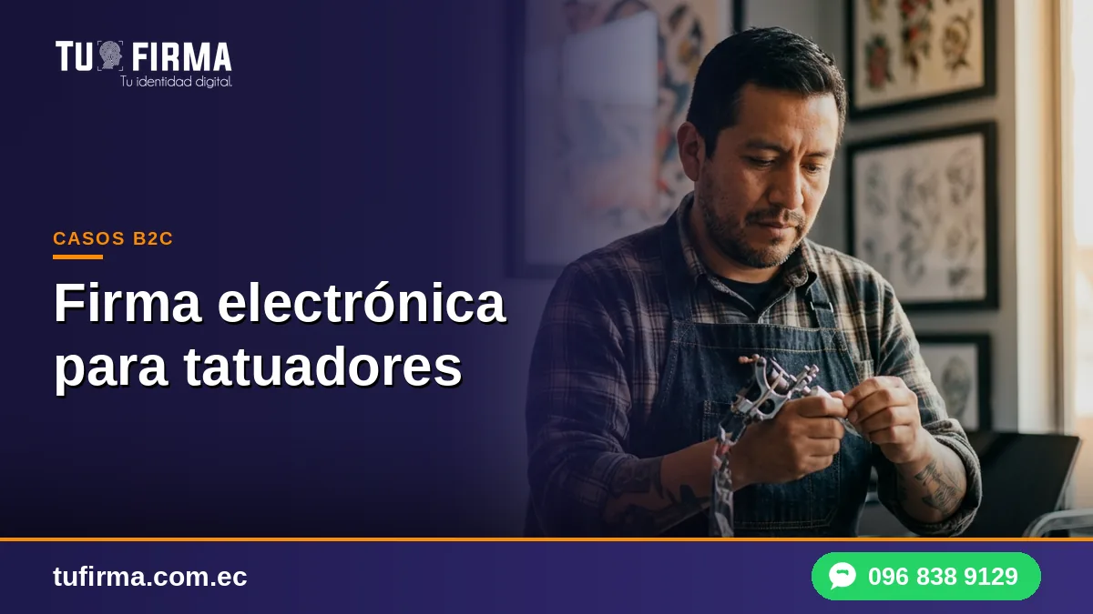 Firma electrónica para tatuadores