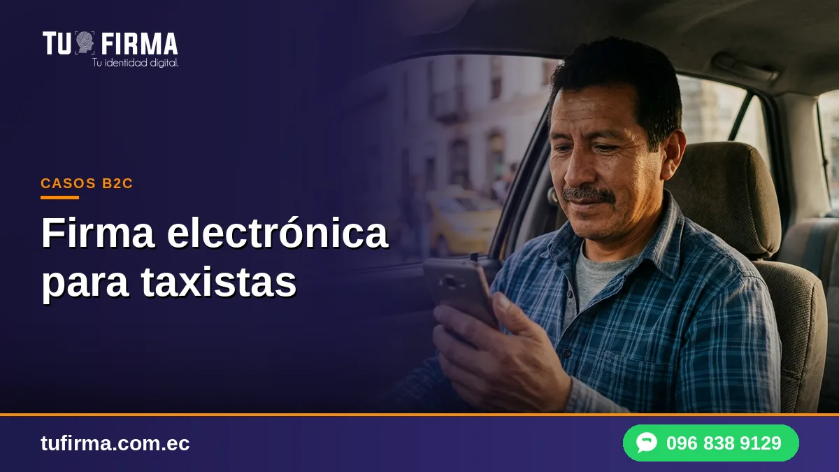Firma electrónica para taxistas